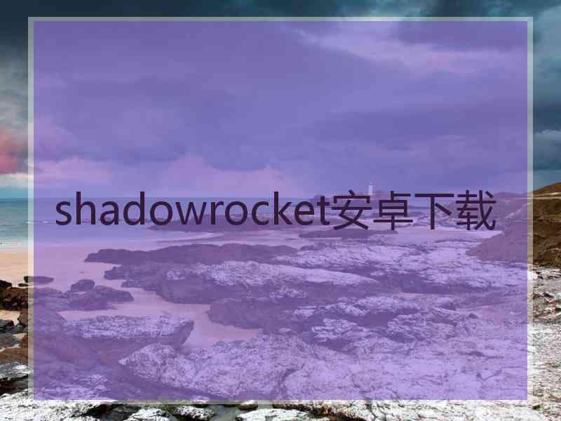 shadowrocket安卓下载