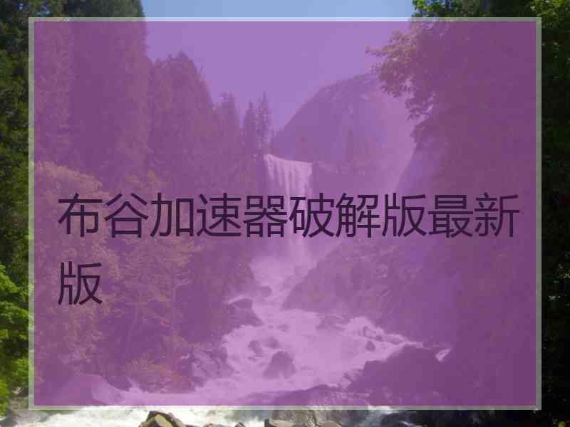 布谷加速器破解版最新版