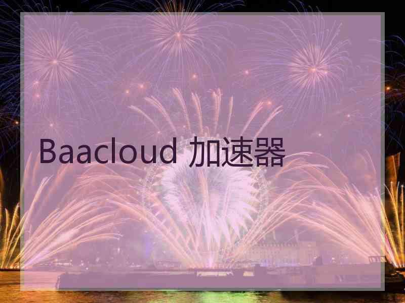 Baacloud 加速器
