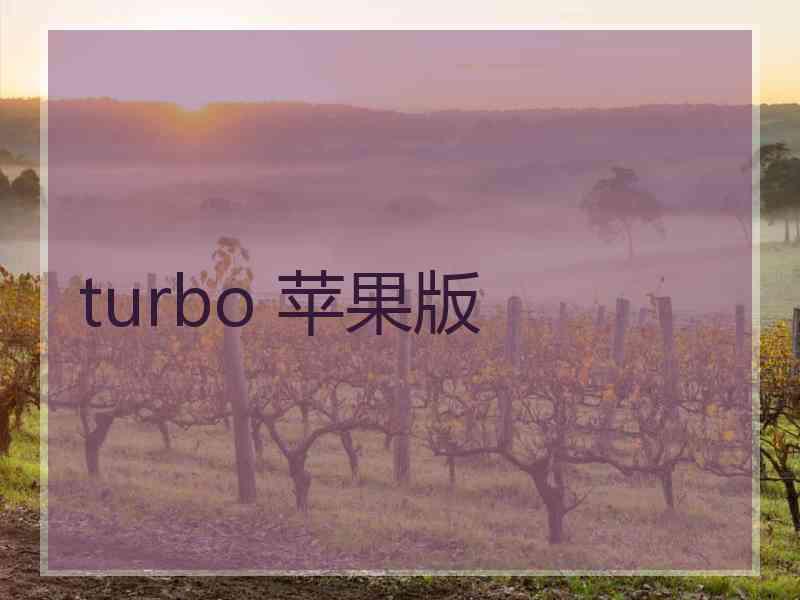 turbo 苹果版
