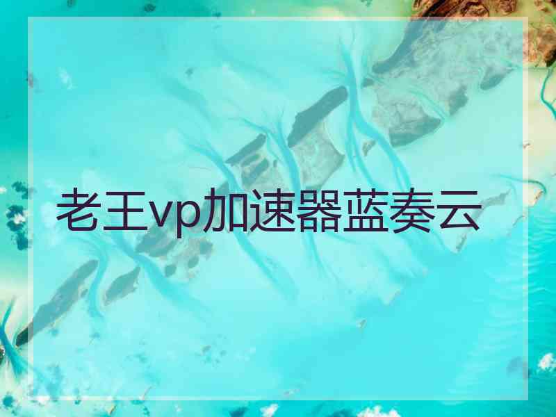 老王vp加速器蓝奏云