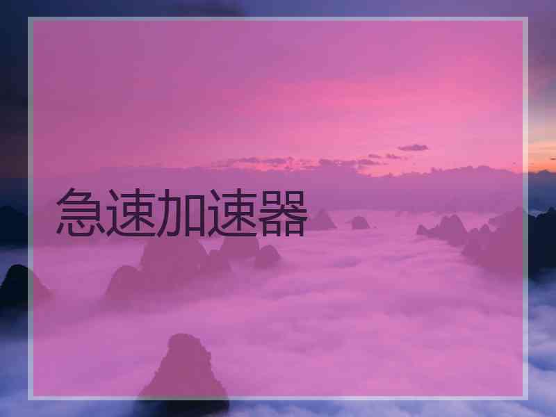 急速加速器