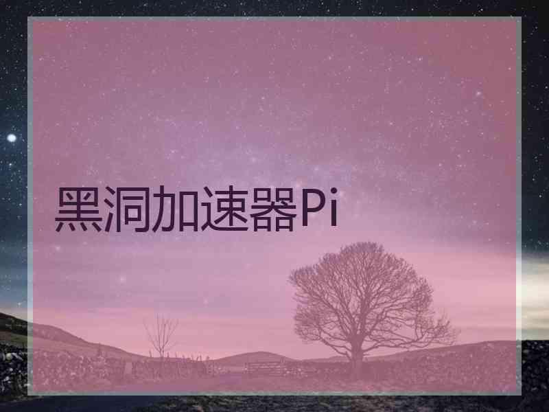 黑洞加速器Pi