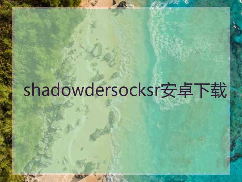 shadowdersocksr安卓下载