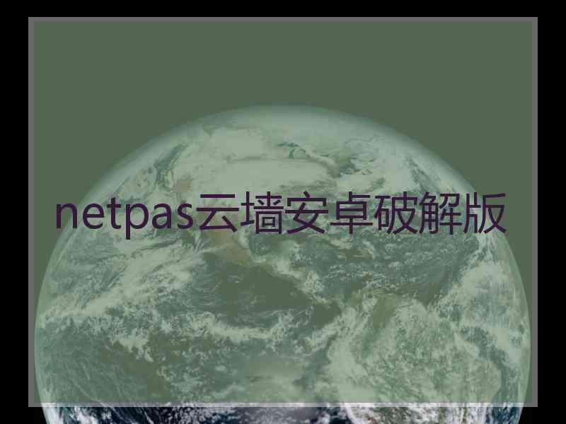 netpas云墙安卓破解版