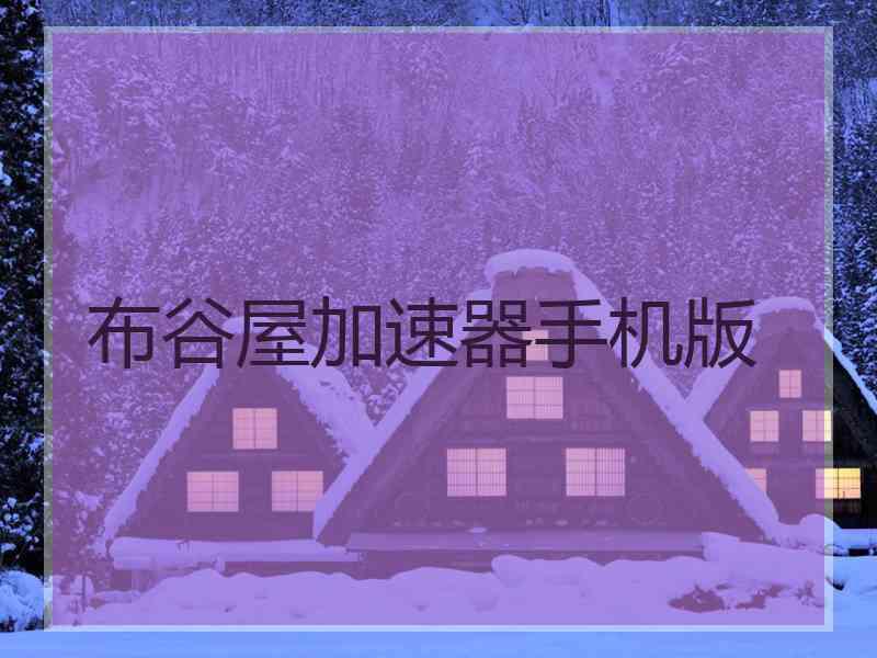 布谷屋加速器手机版