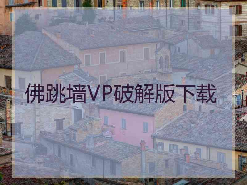 佛跳墙VP破解版下载