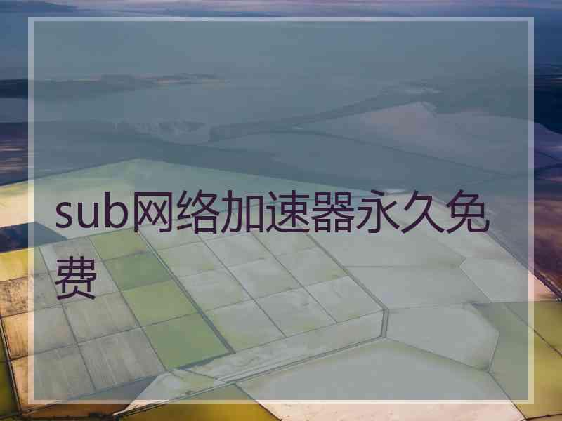sub网络加速器永久免费