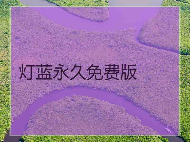 灯蓝永久免费版