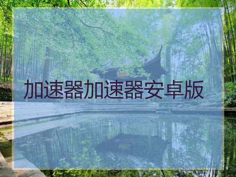 加速器加速器安卓版