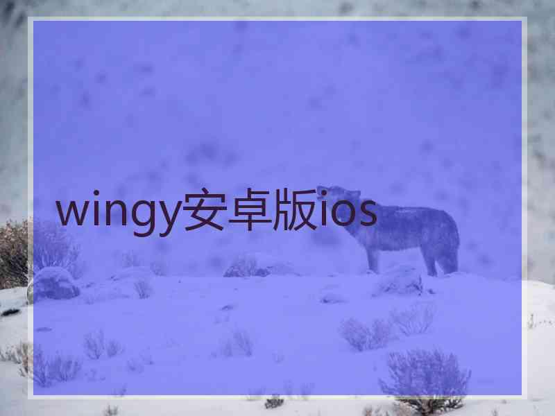 wingy安卓版ios