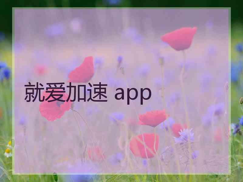 就爱加速 app