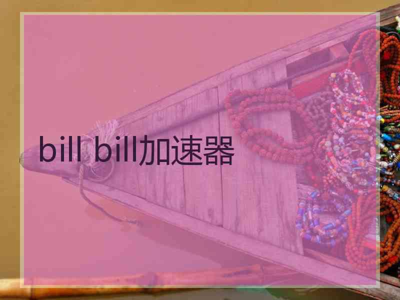 bill bill加速器