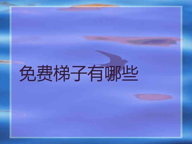 免费梯子有哪些
