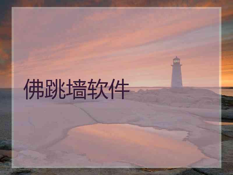 佛跳墙软件