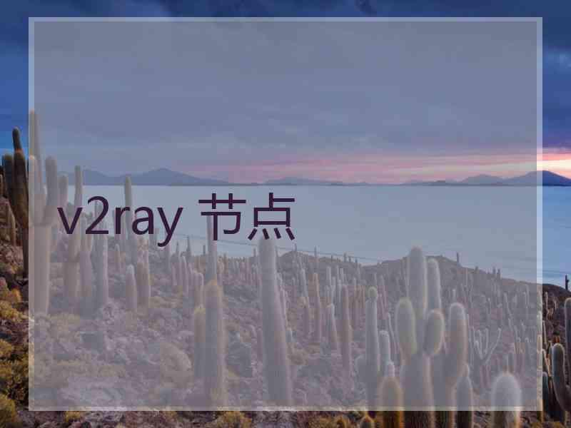 v2ray 节点