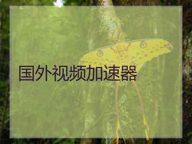 国外视频加速器