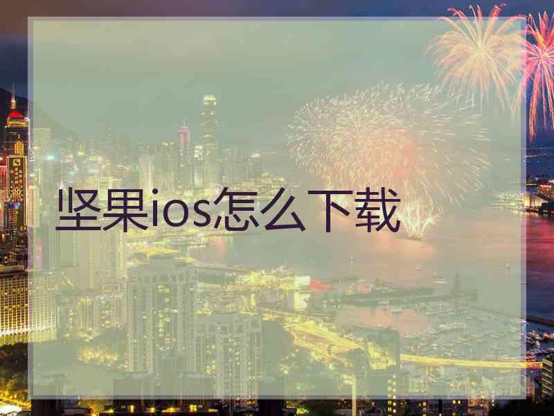 坚果ios怎么下载