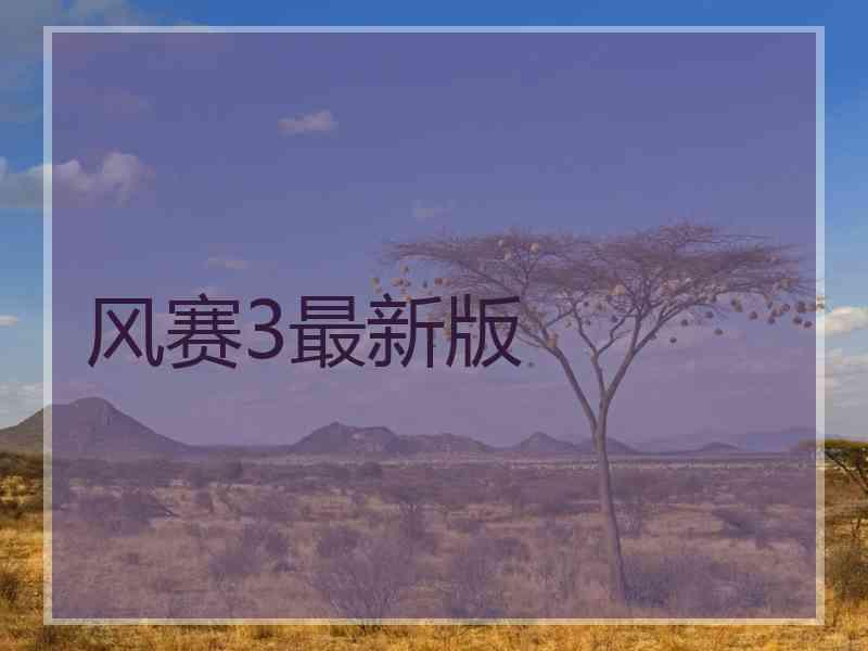 风赛3最新版