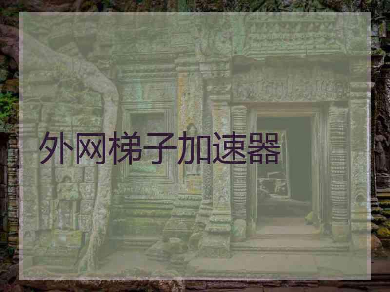 外网梯子加速器