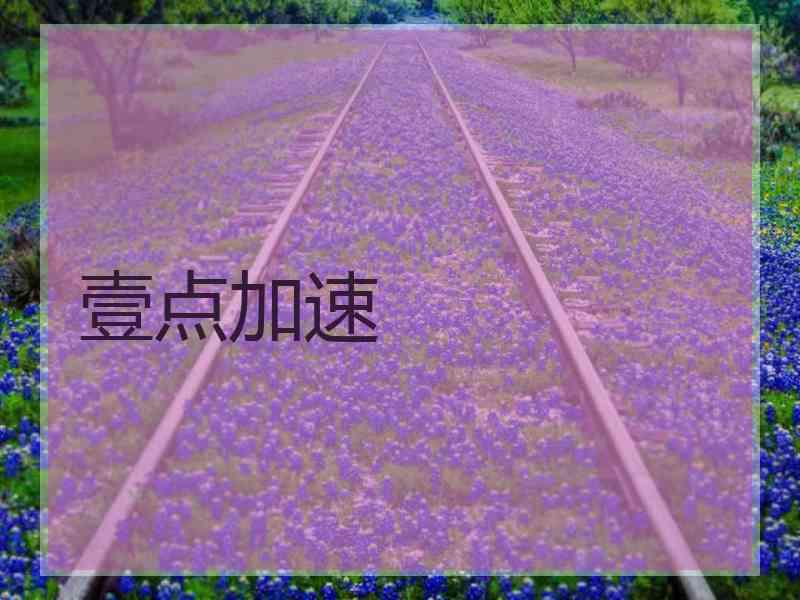 壹点加速