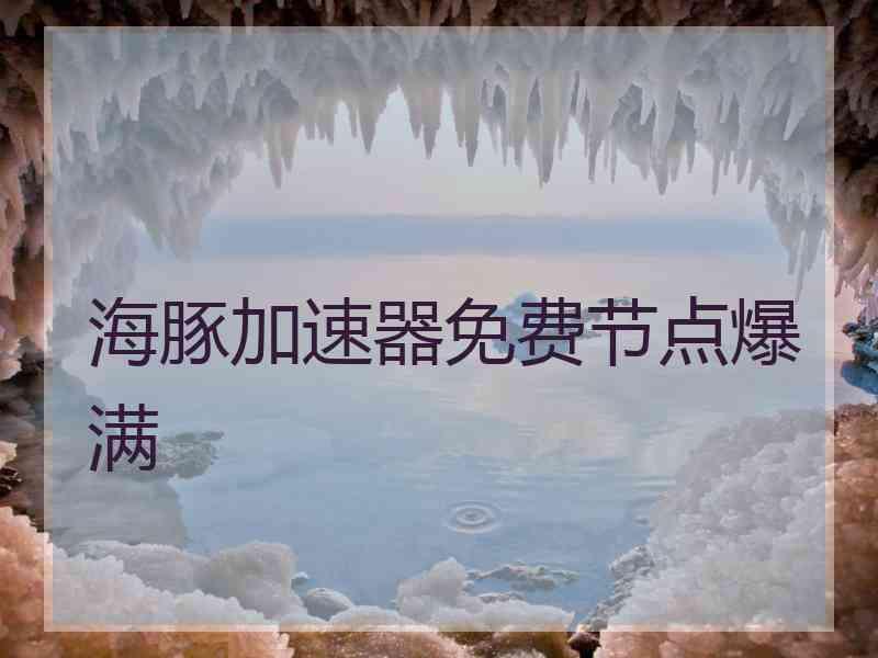 海豚加速器免费节点爆满