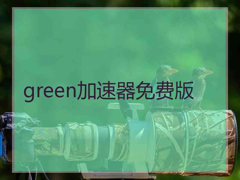 green加速器免费版