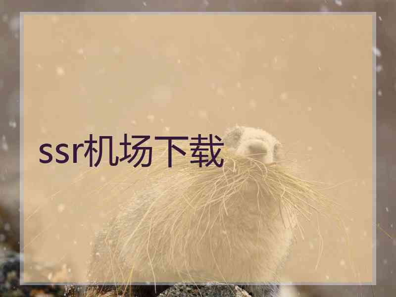 ssr机场下载