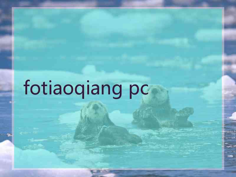 fotiaoqiang pc