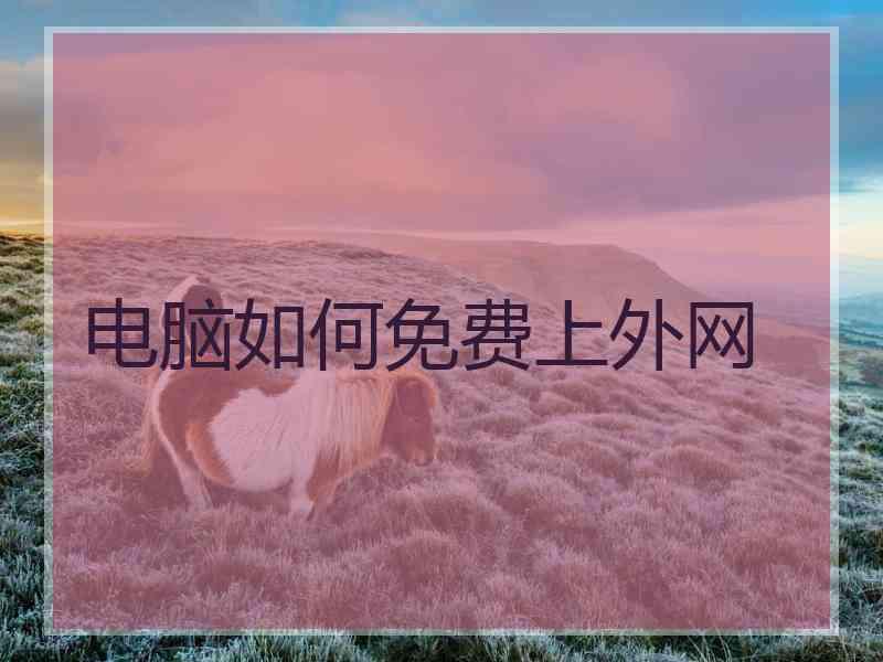 电脑如何免费上外网