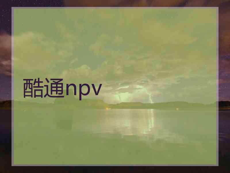 酷通npv