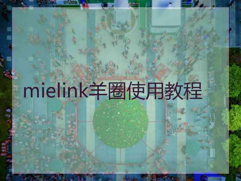 mielink羊圈使用教程