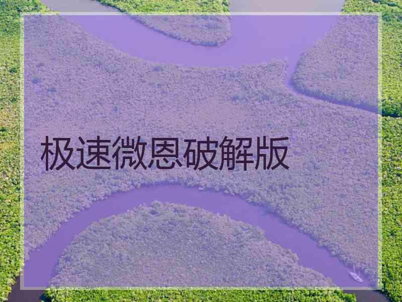 极速微恩破解版
