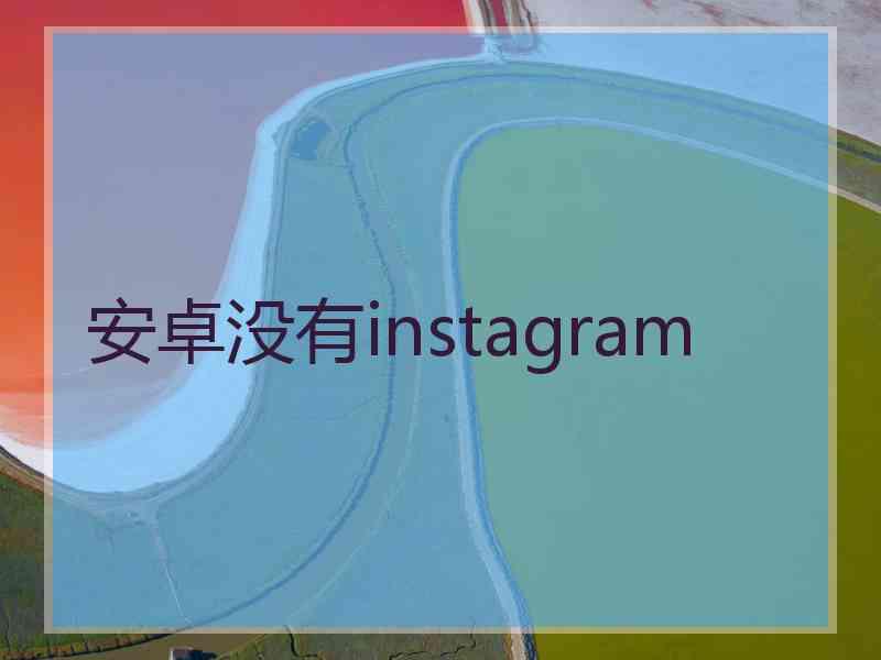 安卓没有instagram