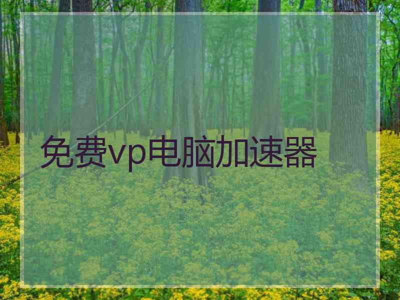 免费vp电脑加速器