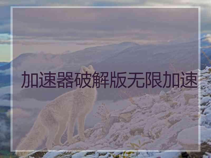 加速器破解版无限加速