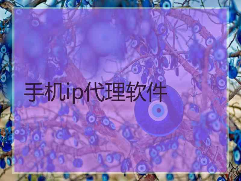 手机ip代理软件