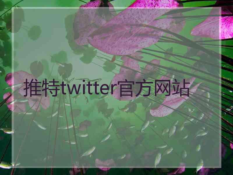 推特twitter官方网站