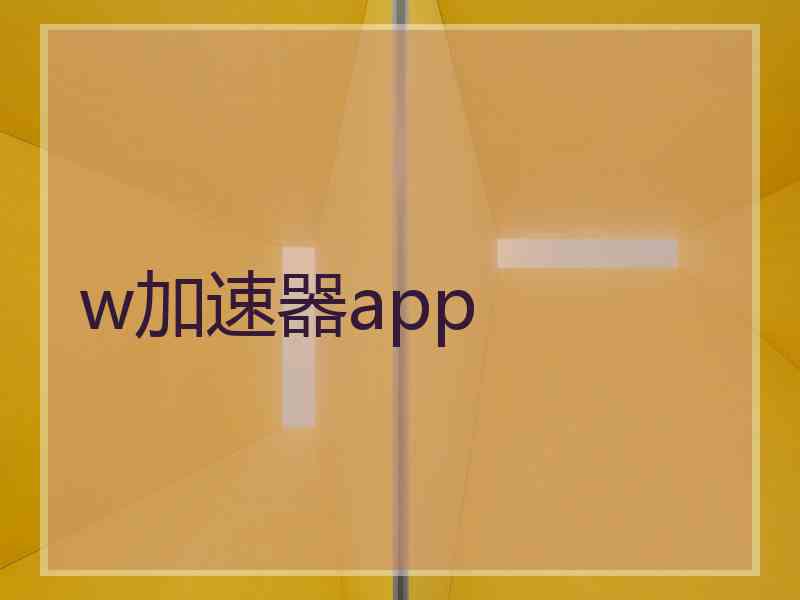 w加速器app