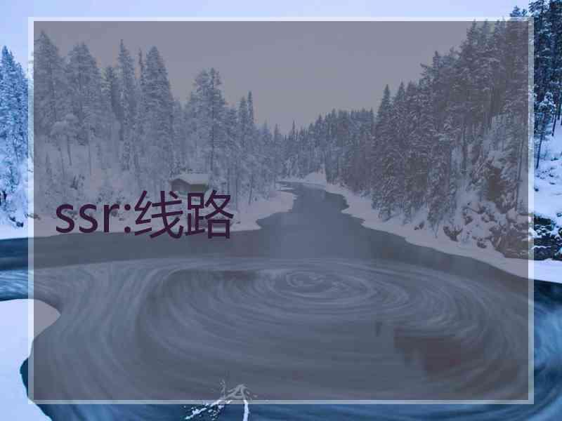 ssr:线路