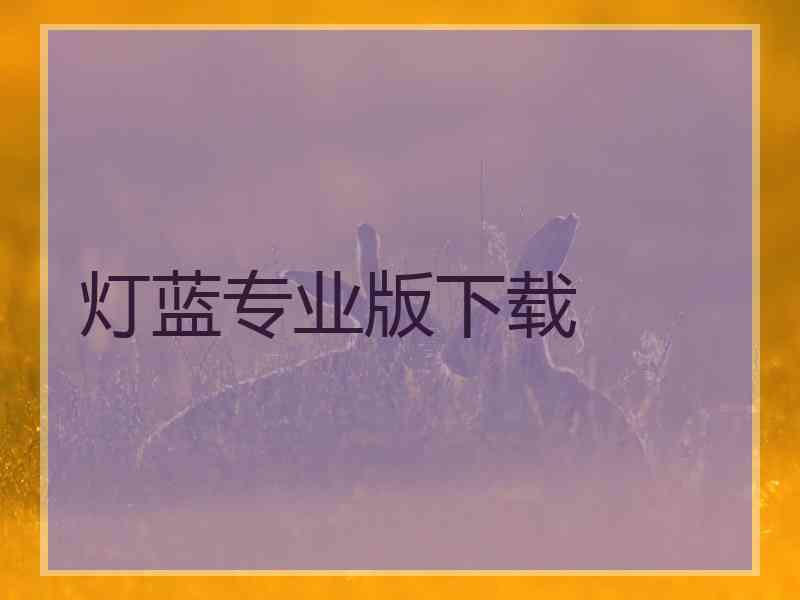 灯蓝专业版下载