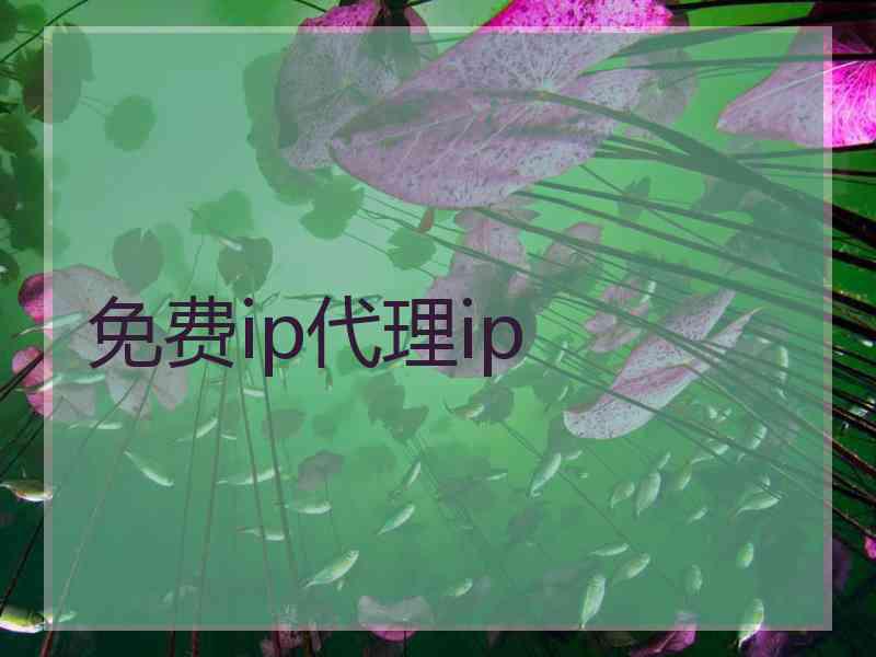 免费ip代理ip