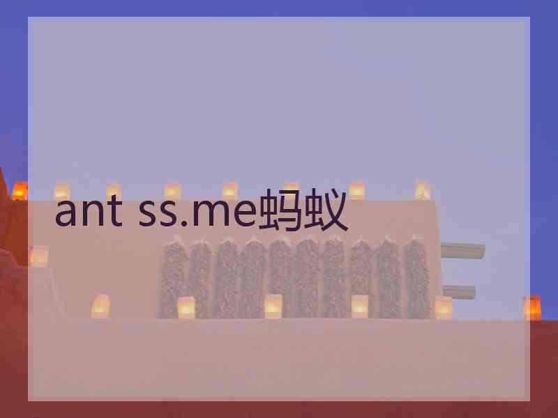 ant ss.me蚂蚁