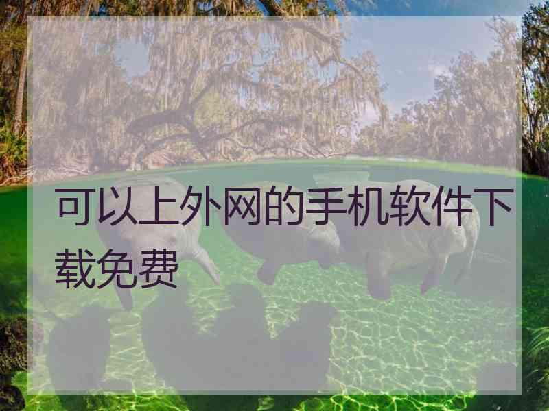可以上外网的手机软件下载免费
