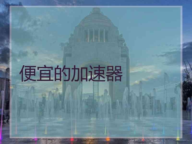 便宜的加速器