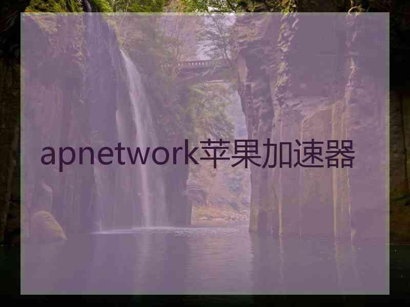 apnetwork苹果加速器