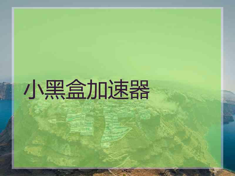 小黑盒加速器