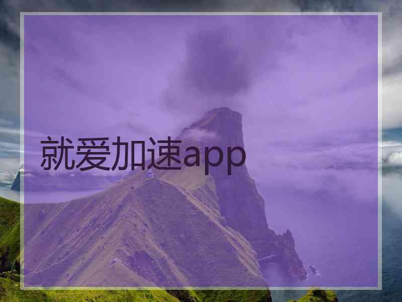 就爱加速app