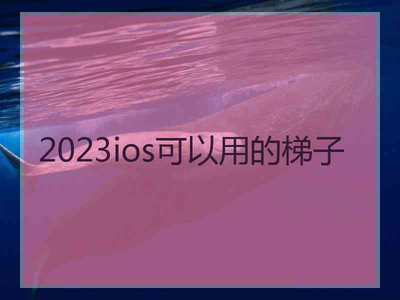 2023ios可以用的梯子