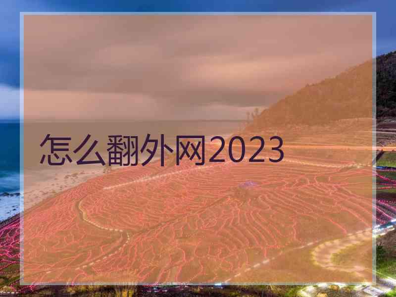 怎么翻外网2023